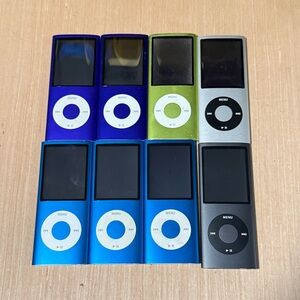 Lot of 8 iPod Nano A:1285 8/16GB BROKEN Need New Batteries Parts/Repair Read Blw